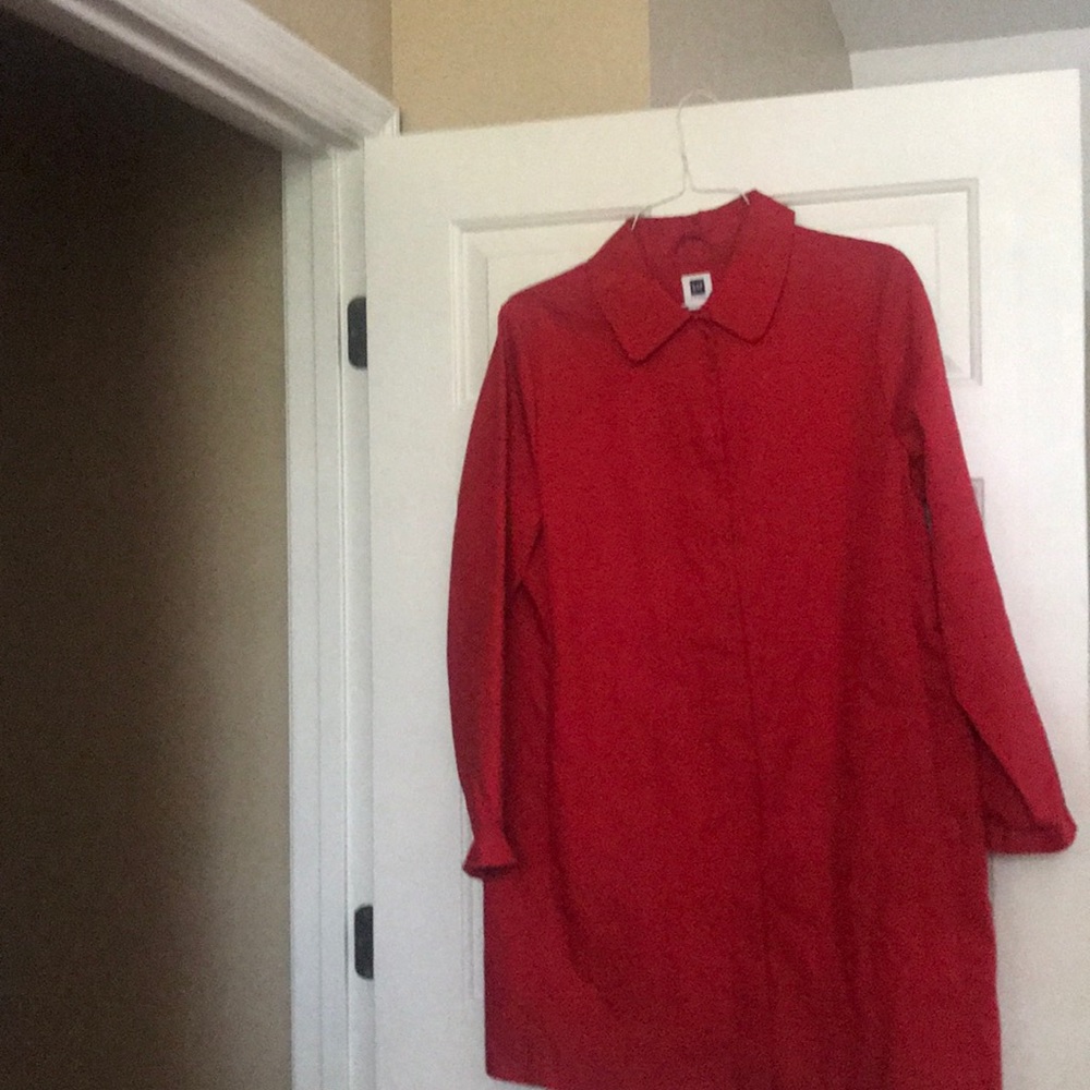 Red Raincoat by Gap